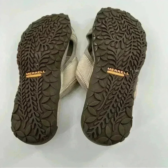 Merrell silver lining womens sandals 6 37 beige yellow suede walking outdoors - Picture 7 of 13